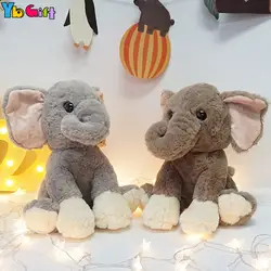 Yb подарок 10 дюймов прекрасный моделирования слон плюшевые куклы игрушки мягкие игрушки животных куклы дети и детский день рождения