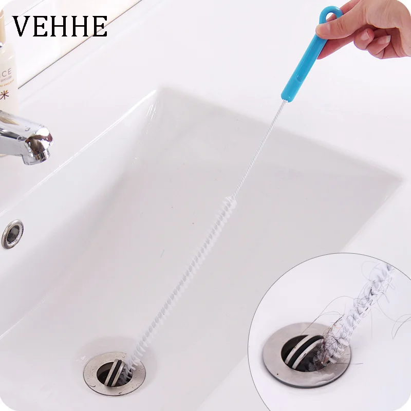 VEHHE Sewer Cleaning Brush 71cm Flexible Kitchen Bathroom Sink Pipe
