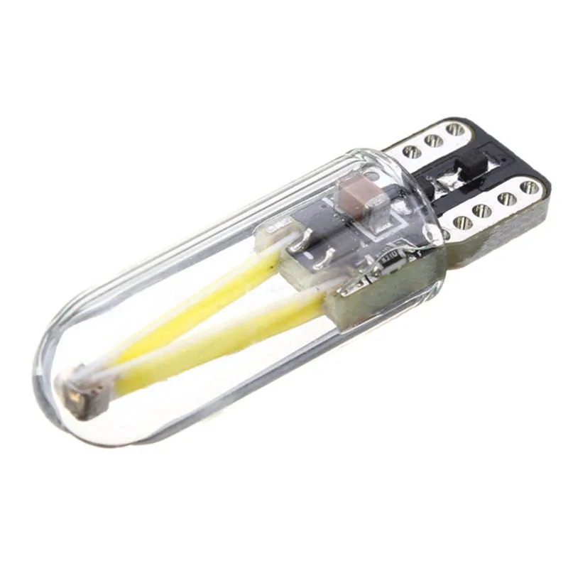 Светодиодные лампы T10 194 168 W5W COB с длительным сроком службы низким