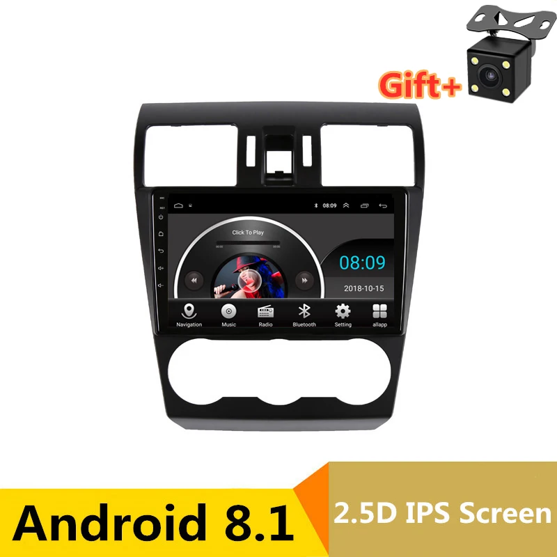 9 &quot2.5D IPS Android 8 1 автомобильный DVD мультимедийный плеер GPS для Subaru Forester XV WRX 2012 2014-2016