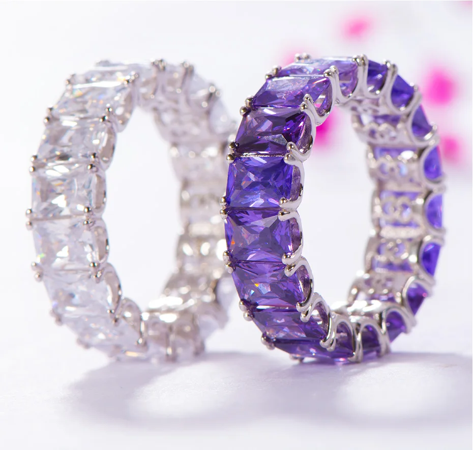 Kuolit, кольца с кубическим цирконием, драгоценные камни для женщин, 925 пробы, серебряный камень, кольцо для мужчин, обручальное, хорошее модное ювелирное изделие