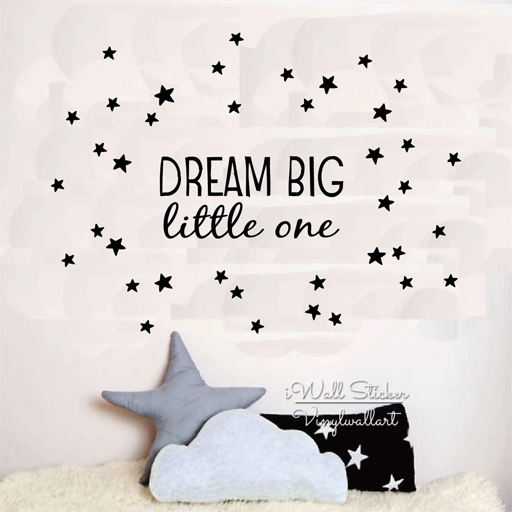 Dreambig Little One настенная наклейка с цитатой детские настенные наклейки для детской