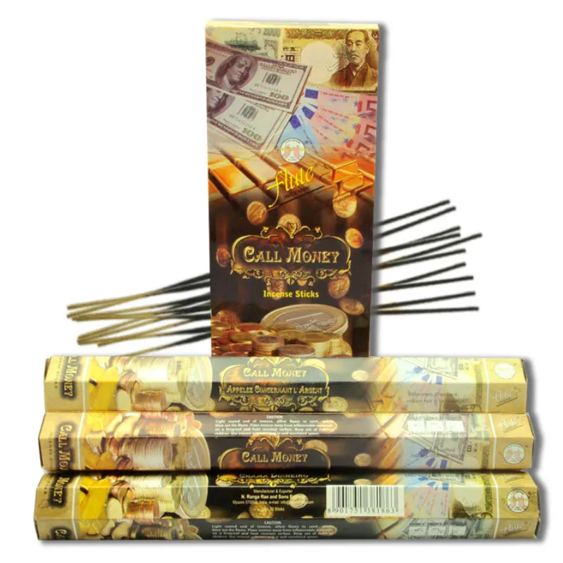 120 Sticks/Pack Call Money Luck Cored Incense Sticks Handmade From