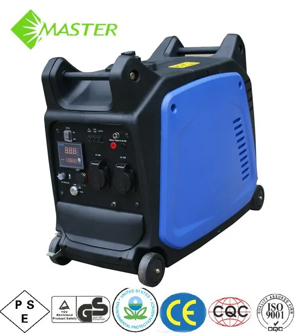 

3.5KW electric and remote start inverter generator; 4.4KVA silent portable gasoline generator sets