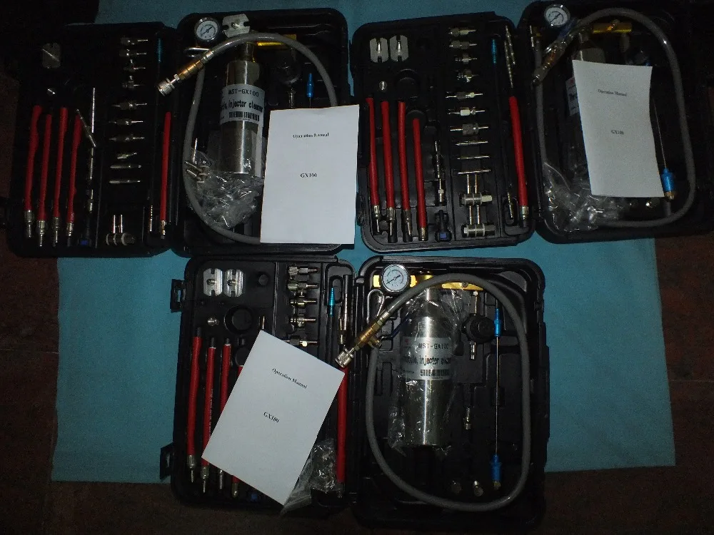 Gasoline Fuel Injector Cleaning& Testing Tool Kit GX300in Pressure