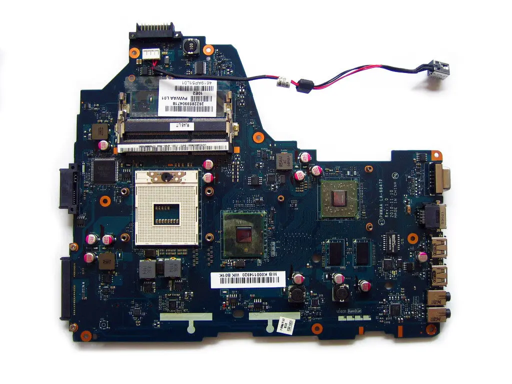 HOLYTIME материнская плата для ноутбука Toshiba Satellite C660 PWWAA LA-6847P K000114920 PGA988A HM55 DDR3 100% полностью протестированы
