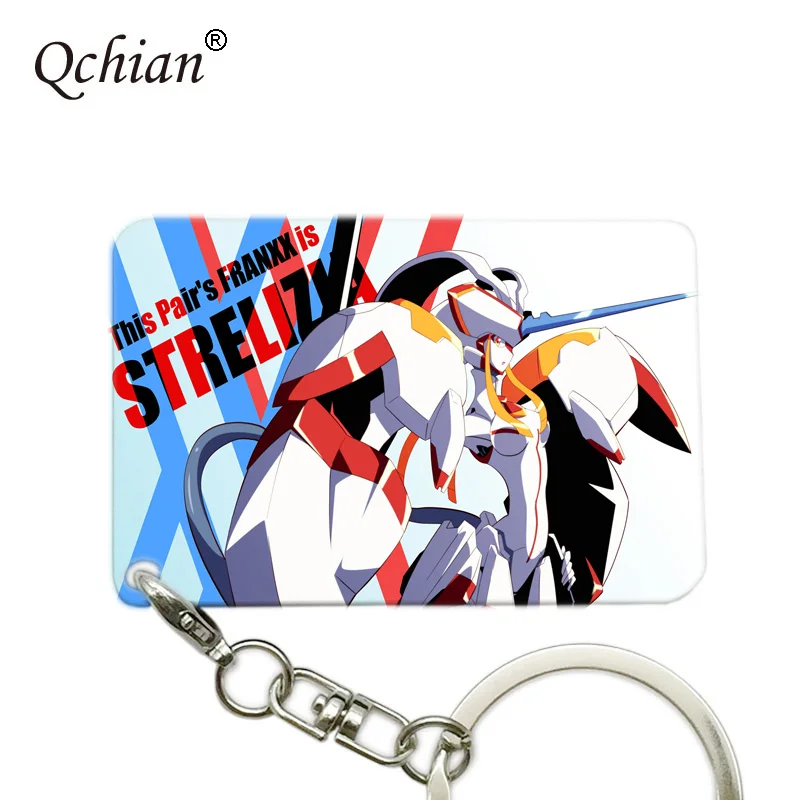 F Цвет Аниме DARLING In The FRANXX ZERO TWO hiro Ichigo деревянный брелок мультфильм милый Otaku брелок подарок кулон подарок на Рождество - Цвет: F Цвет