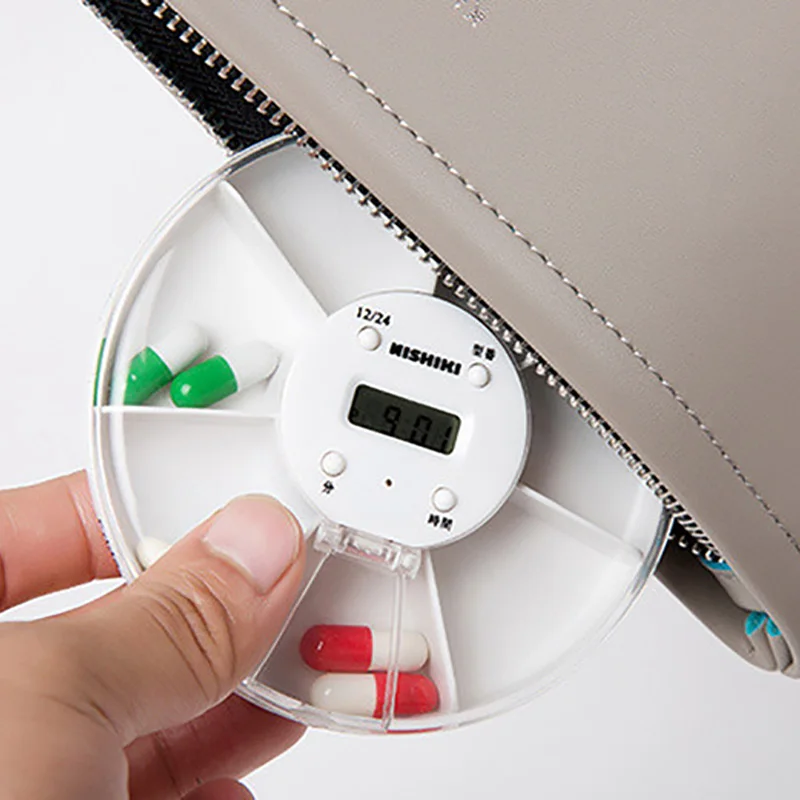 Электронный сроки напоминание медицина Коробки 7 ячеек будильника таблетки