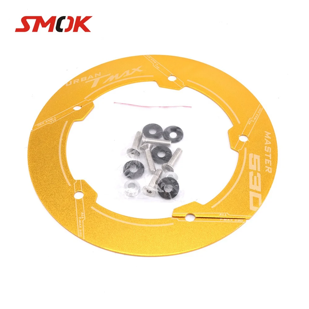 

SMOK Motorcycle CNC Aluminum Alloy Accessories Transmission Belt Pully Cover For Yamaha TMAX 530 T MAX 530 2017 2018