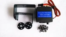 F16691 HDKJ S3150D 15Kg Robot Servo Set Digital Metal Gear High Torque Wide-angle Waterproof Wingless Servo DIY Robot Smart Car