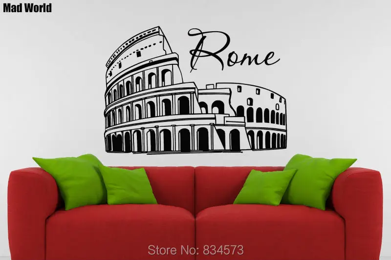 Rome Coliseum Italy Skyline Silhouette 57 82w 2