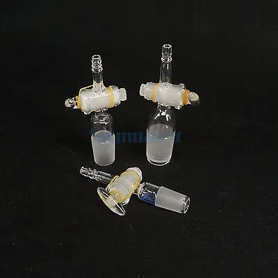 

14/23 19/26 24/29 29/32 Joint Lab Straight Adapter With Glass Stopcock Ware