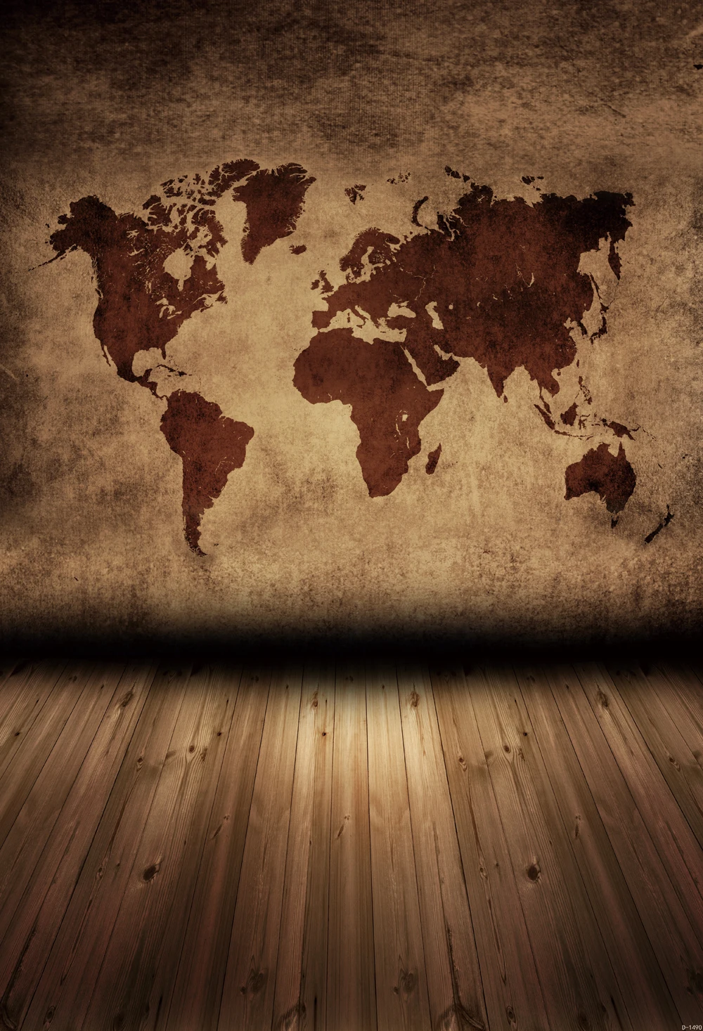 world map Art fabric photography vintage map backdrop 5x7ft D1490-in