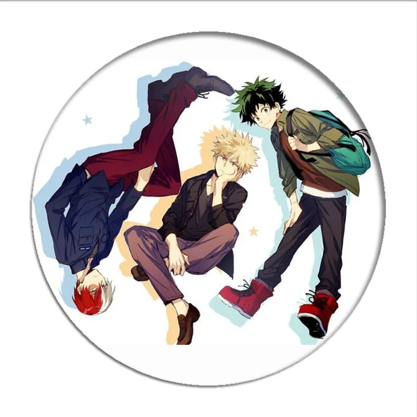 Аниме My Hero academic аксессуары для косплея Todoroki Shoto версия Q брошь булавки Midoriya Izuku
