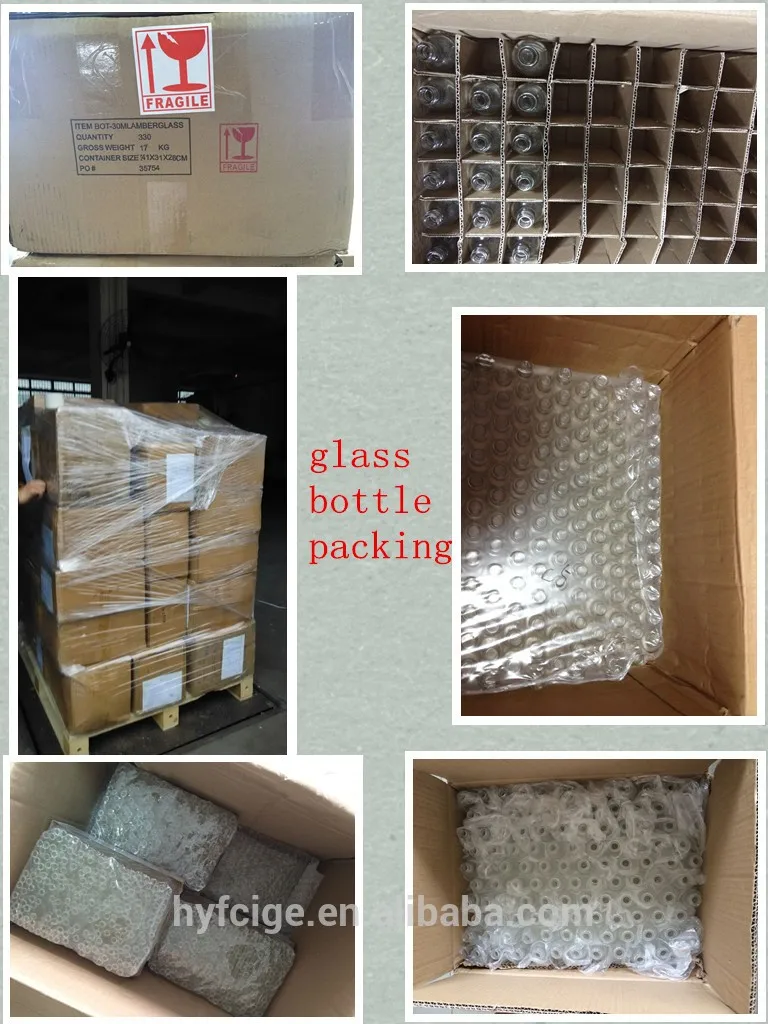 glass bottle packing