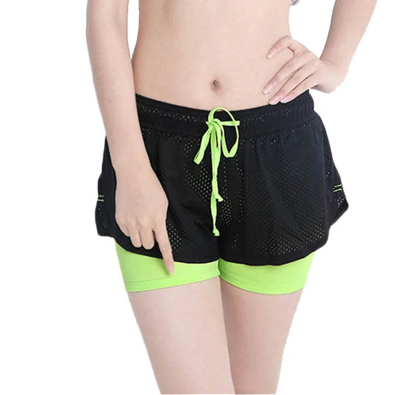 Download Yoga Shorts Women Sport Fitness 2 In 1 Women Athletic ...