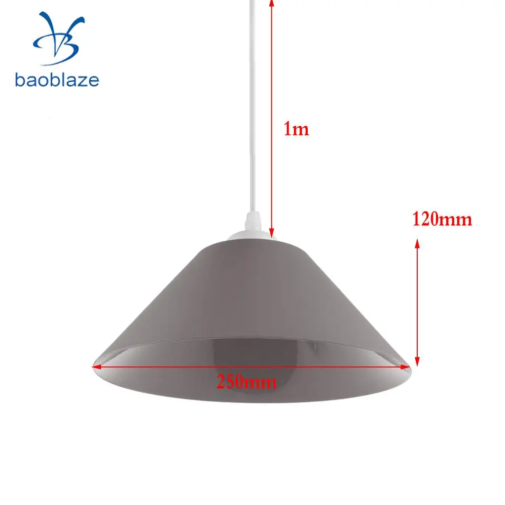 E27 конусообразный Потолочный подвесной светильник, абажур, абажур, легкий декор