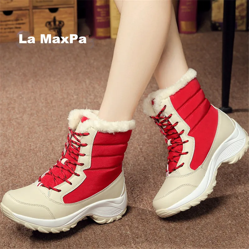 

Winter Keep warmer Outdoor Sport Shoes Women Sneakers woman Fur Inside running shoes for women Jogging training Walking EU 35-41