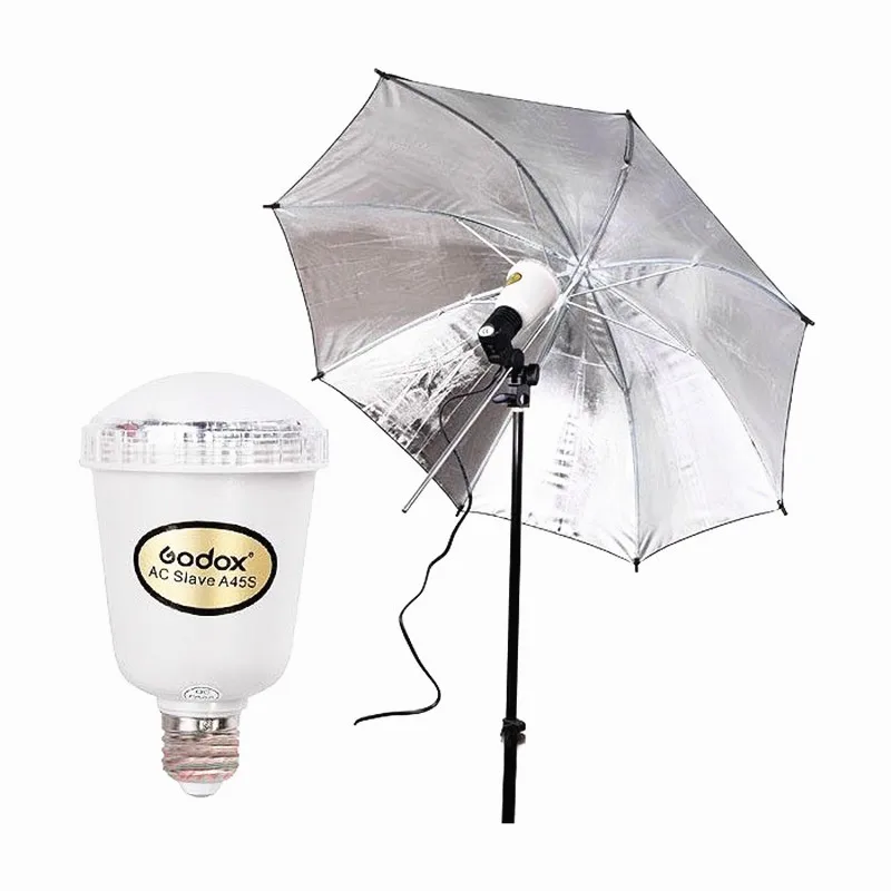 Tanie Godox A45s studio fotograficzne elektroniczne migające światła Studio fotograficzne światło stroboskopowe AC Slave lampa błyskowa E27 A45S