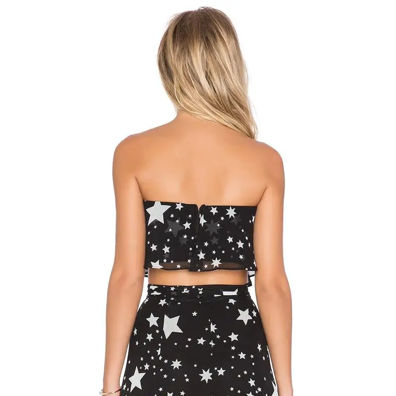 Новая мода Растениеводство Топ 2017 женская обувь пикантные без бретелек Топы