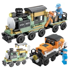 Fit City Creator Steam Locomotive Freight Train Set Mini Figures DIY Building Blocks Bricks Toys For Children Boy Gifts цена Fit City Creator Steam Locomotive Freight Train Set Mini Figures DIY Building Blocks Bricks Toys For Children Boy Gifts цены онлайн