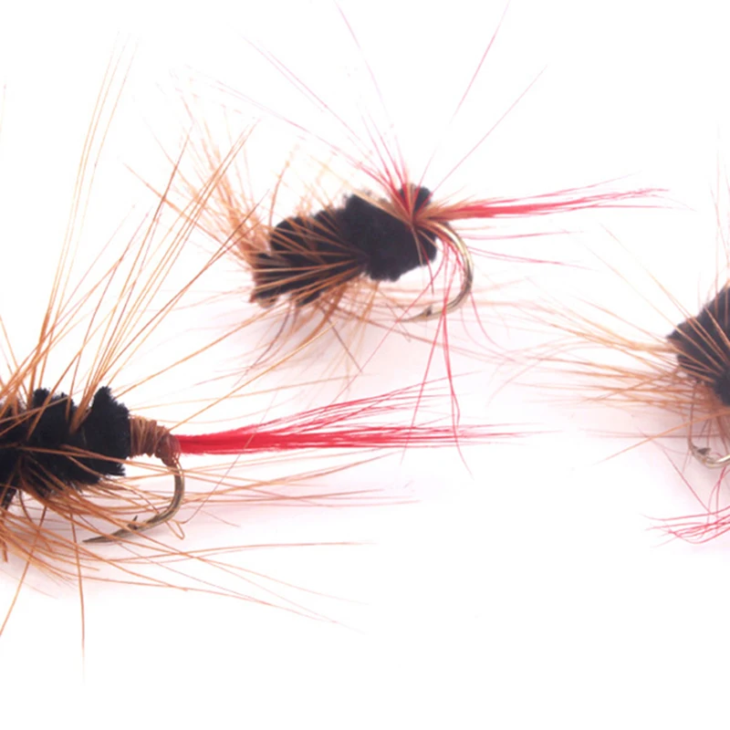 Artificial Bionic Fly Hook Lures Fishing Gear Fake Bait Set 40 Pack Mixed Color Fly Hook Set Fishing Gear Accessories jooyoo
