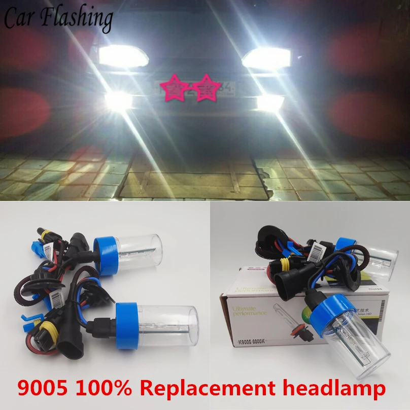 Car Flashing 2pcs 9005 HID lamp 55W xeno headlight Auto bulbs 9006 HIR2