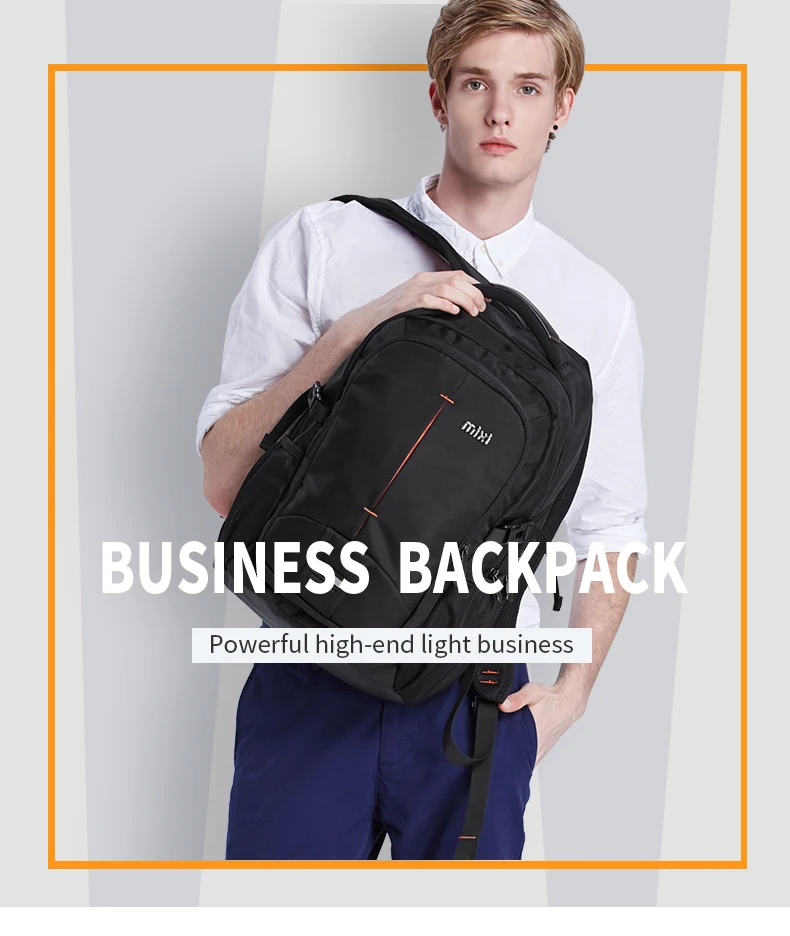 Mixi Men Backpack Bag College Student Computer Bag Female Travel Boys Work Waterproof Fashion School University Backpack