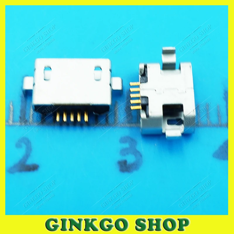 500 шт./лот Micro USB Jack 5 штыревый разъем для зарядки хвоста разъем для раковины Тип порта для lenovo/huawei и т. д