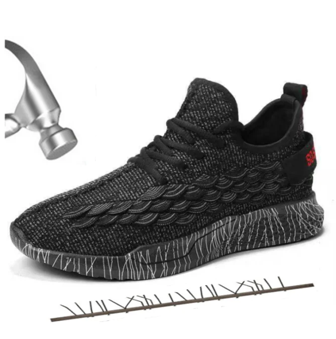2019 Summer Steel Toe Cap Men Safety Shoes Classic Fashion Gym Protection Boots Non-slip Breathable Men's Work | Обувь