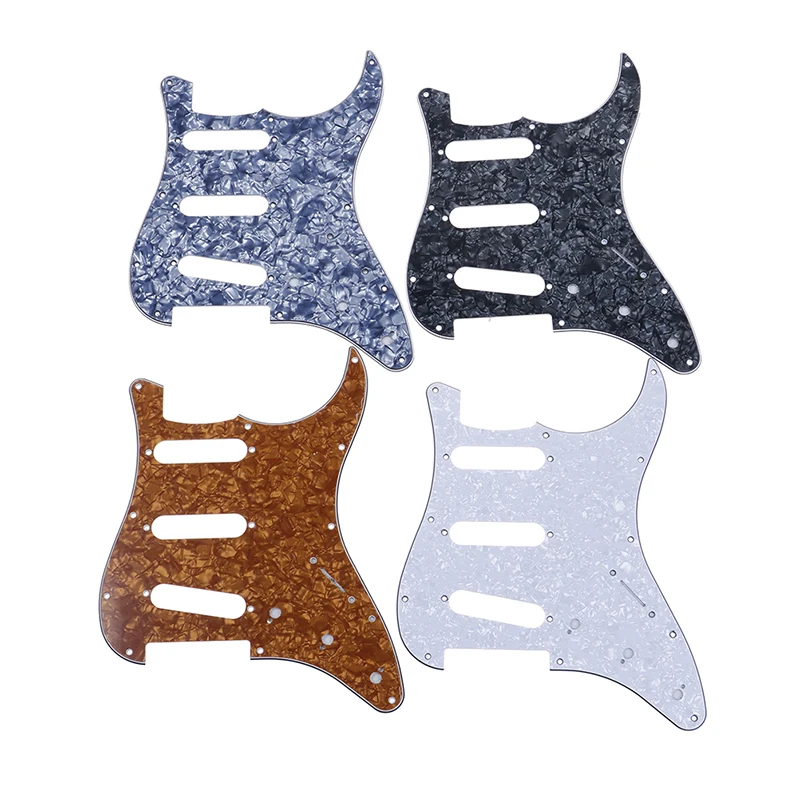 

1Pc Guitar Pickguard Electric Guitar Pickguard Scratch Plate For Strat Stratocaster Black Instruments & Gear