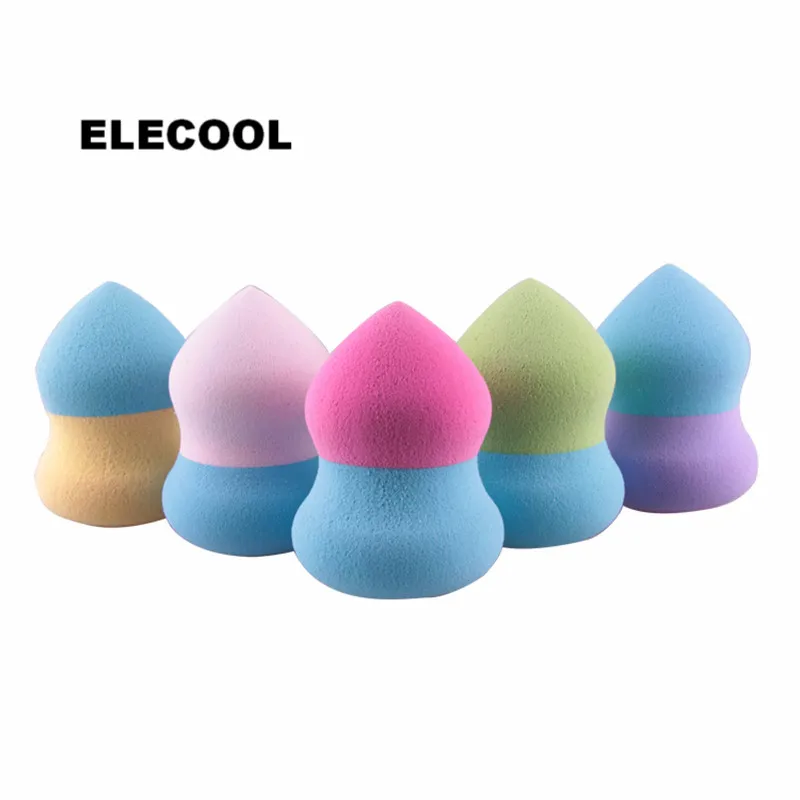 

ELECOOL Cucurbit Shape Sponge Cosmetic Puff BB Cream Liquid Foundation Powder Sponge Cosmetic Makeup Tools
