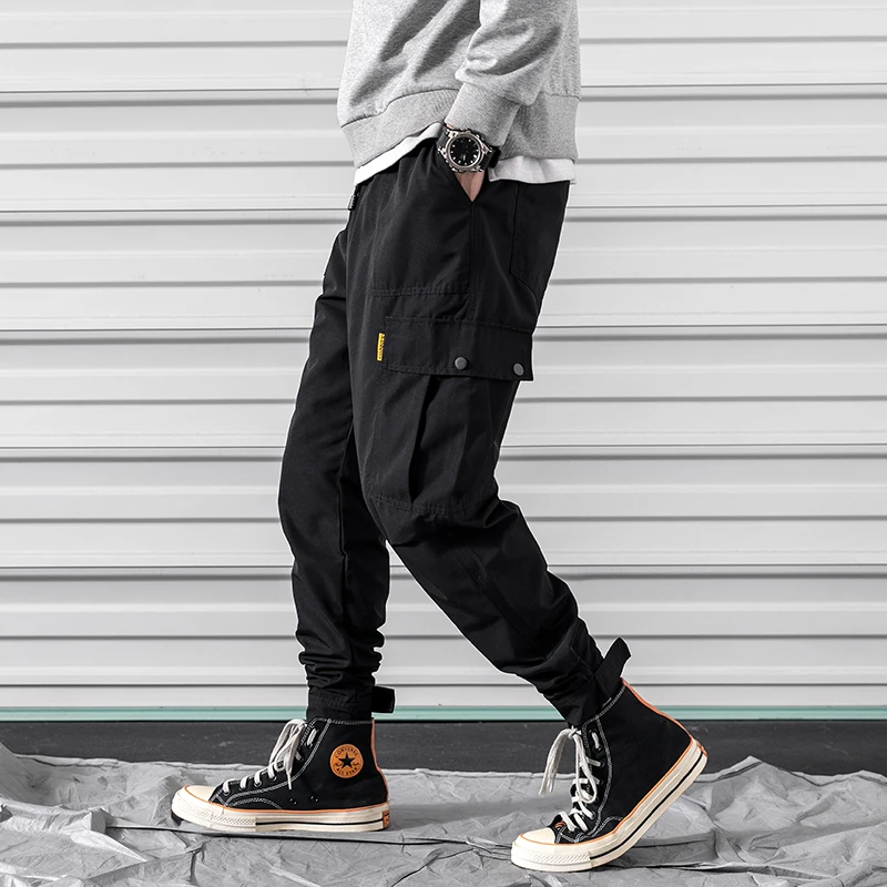 M-3XL 2019 Spring Track Pants Men Sweatpants Mens Joggers Pants Cargo Camo Tactical Harem muti-pocket men's Jogger Pants