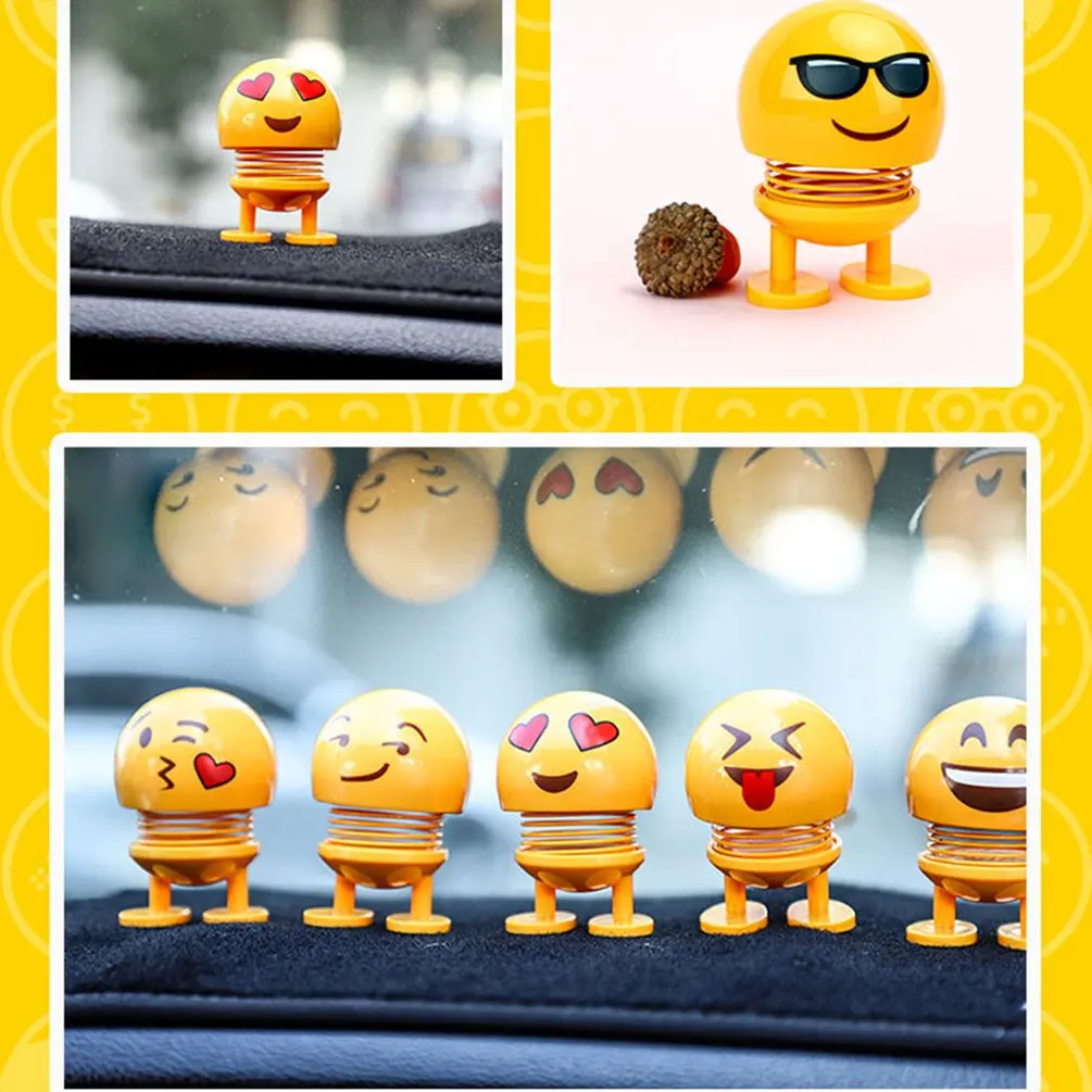 

Funny Shaking Head Doll Toy Plastic Cartoon Funny Spring Model Ornaments Decor For Car Living Room Shop Birthday Party