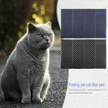 

Folding Non-Slip EVA Cat Litter Mat Pet Kitten Litter Trapper Catcher Pad for Home Cats Pet Pad Pets Cat Products Supplies