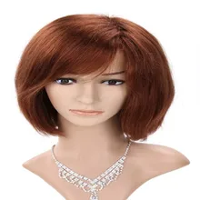 Full Shine Short Bob Front Lace Wig Virgin Hair Short Straight Lace Front Wig With Baby Hair For Black Women Honey Blonde Color