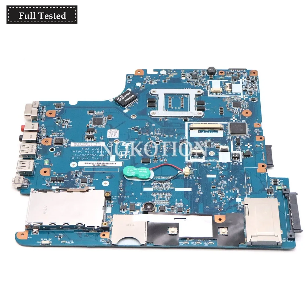 NOKOTION A1665248A для sony Vaio VGN-NS VGN-NS20E PCG-7154M VGN-NS30E Материнская плата ноутбука MBX-202 M790 1P-0087500-6011 Процессор