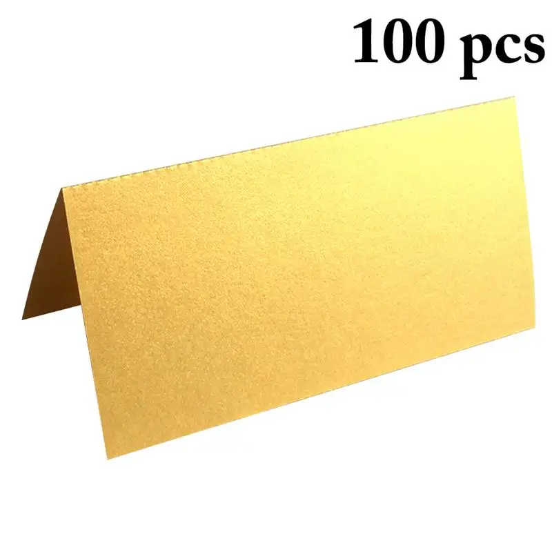  100PCS Luxury Party Table Name Place Cards Wedding Christmas Birthday Party Invite Cards Table Deco - 33031349749