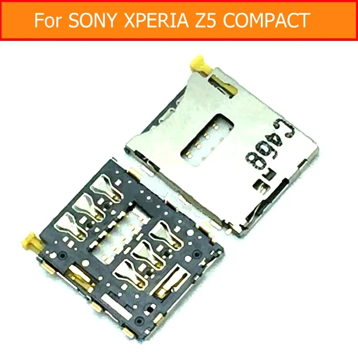 

Genuine Sim Card tray For Sony Xperia Z5 Compact E5823 E5803 Sim Card slot For Sony z5 mini Sim card reader holder replacement