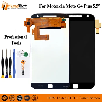 

Shyueda 100% New +frame For Motorola Moto G4 Plus XT1640 XT1641 XT1642 XT1643 XT1644 5.5" IPS LCD Display Touch Screen Digitizer