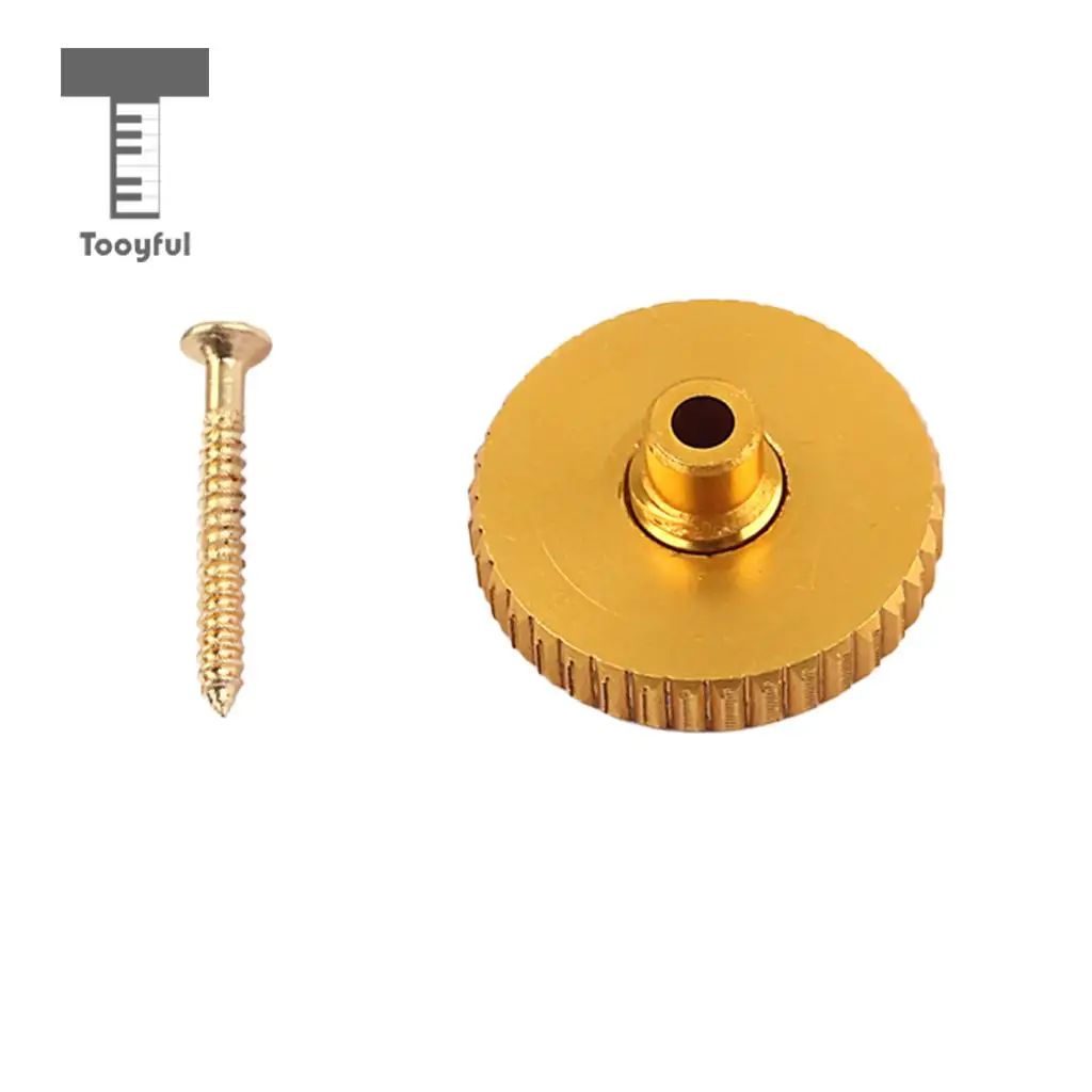 Tooyful Aluminum Alloy Strap Lock Button with Screw for Bass Guitar Mandolin Banjo Musical Parts