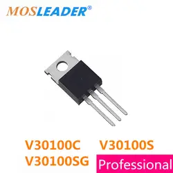 Mosleader V30100C V30100S V30100SG TO220, 50 шт в наборе, V30100 30A 100 V Шоттки, изменения фаз газораспределения высокого качества