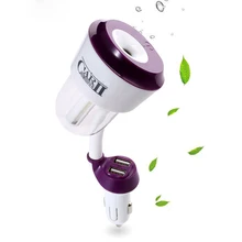 Mini Auto Air Humidificador Double USB Car Humidifier Essential Oil Diffuser Car Air Purifier Fresh Air Luchtbevochtiger CZ-002