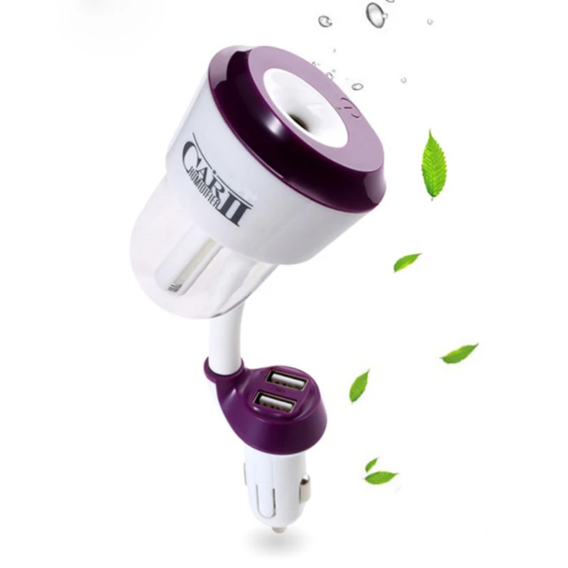 Мини Авто увлажнитель воздуха двойной USB Автомобильный эфирное масло диффузор