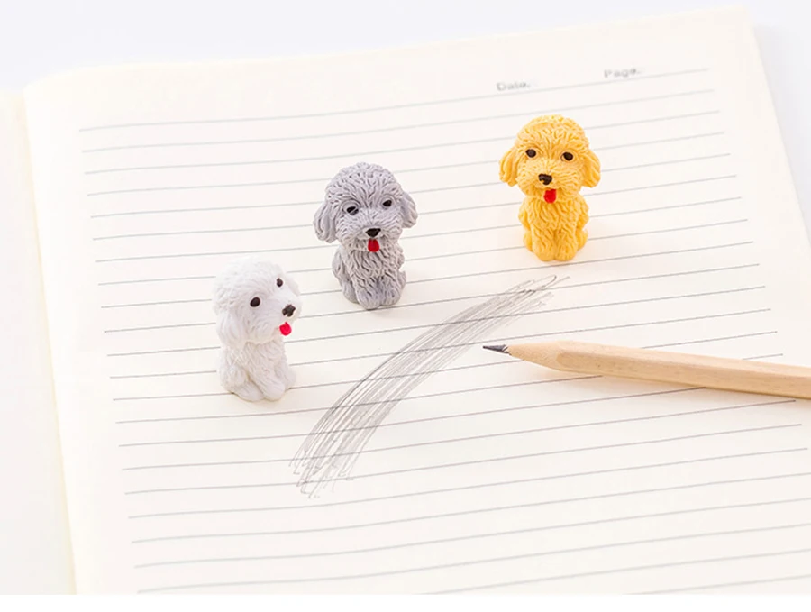 MIRUI Милая мультяшная собачка резиновые ластики школьные принадлежности для творчества канцелярские принадлежности новый карандаш
