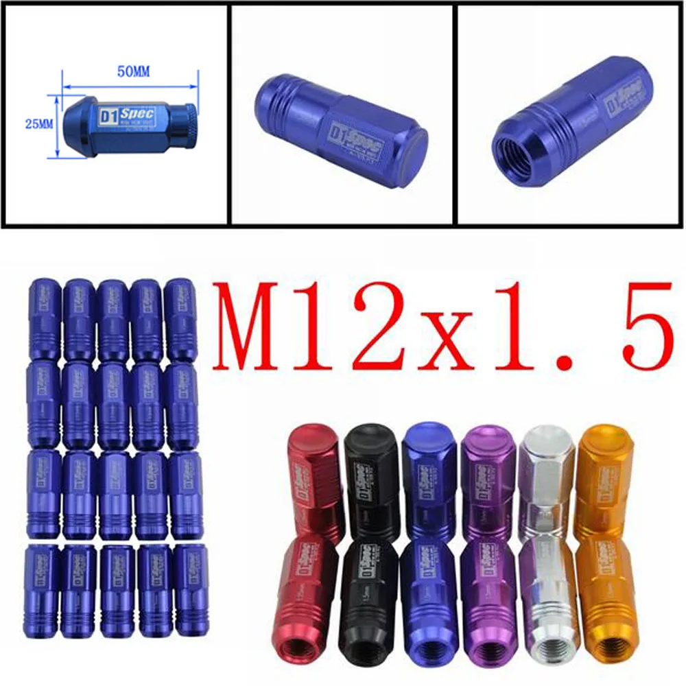 

EE support Lot20 For HONDA ACURA CIVIC ACCORD JDM D1 Spec Wheel Lug Nuts M12 X1.5MM W8 Six Colors Sale XY01