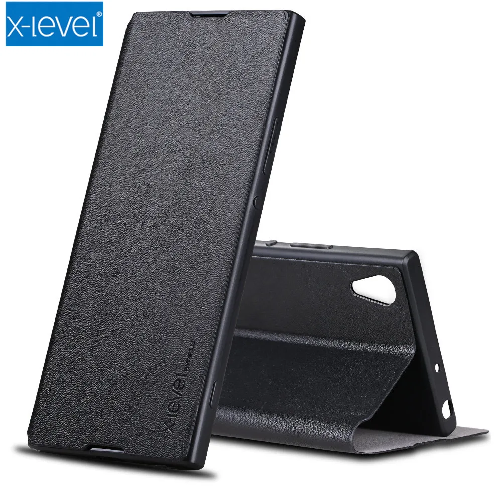 Кожаный чехол-книжка для sony Xperia 10 Plus XZ1 XZ2 Premium XZ XZS E5 Z2 Z3 Z5 Premium XA1 PLUS XA XA1 XA2 Ультратонкий чехол-подставка s