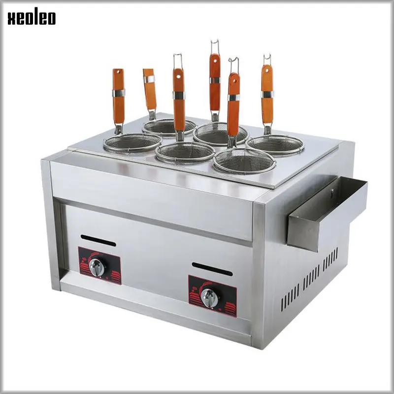 XEOLEO 6 holes pasta cooker Cooking noodle machine LPG gas noodle