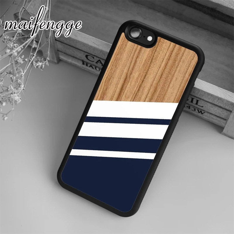 

maifengge Bamboo Wooden Case For iPhone 5 6 6s 7 8 plus X XR XS max 11 Pro Samsung Galaxy S7edge S8 S9 S10