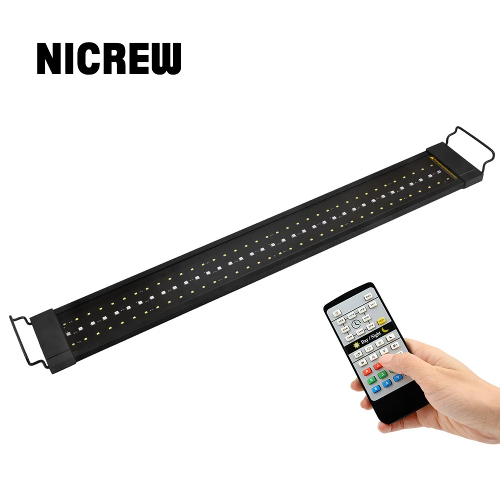 Аквариумная Светодиодная лампа NICREW 24/7 часа автоматическая с контроллером 110 240 В